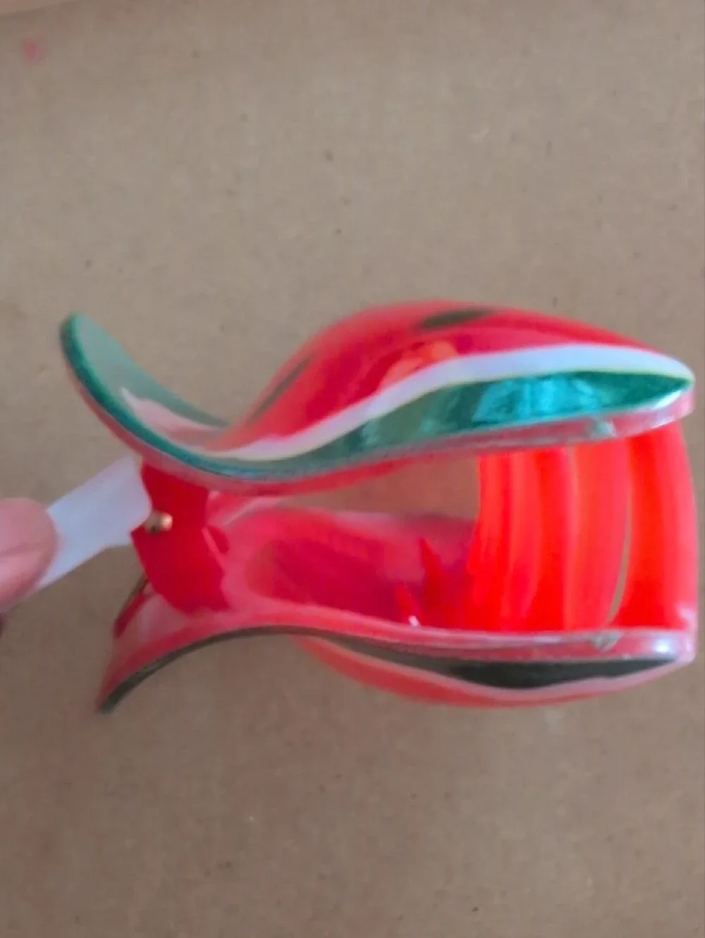 Watermelon Hair Clip - Red & Green